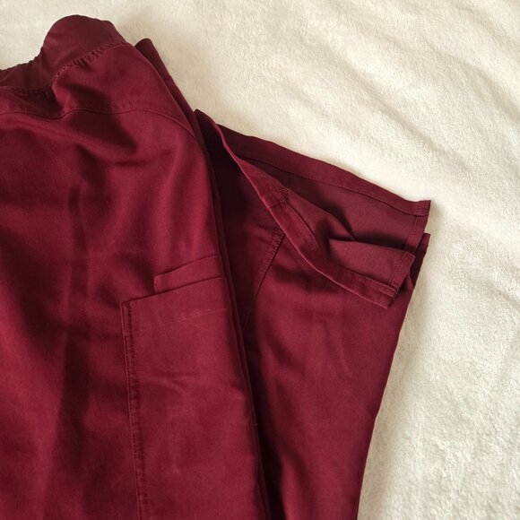 Figs Technical Collection Kade Scrub Pants Burgundy 4XL - Picture 6 of 14